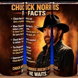 Chuck Norris Facts Funny Cup Mug Tumbler 20oz
